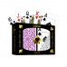 Set carti de joc poker Copag 1546 (Brazilia), 100% plastic, 2 pachete, purple si grey, in cutie de plastic