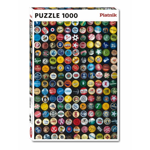 Puzzle Piatnik "Capace sticle cu bere", 1000 piese, dimensiune 68 x 48 cm, produs in Austria