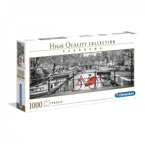 Puzzle Clementoni High Quality Collection "Amsterdam", 1000 piese, panoramic, dimensiuni 98 x 33 cm