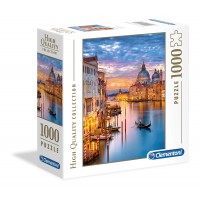 Puzzle Clementoni High Quality Collection "Lighting Venice", 1000 piese, 69 x 50 cm, produs in Italia